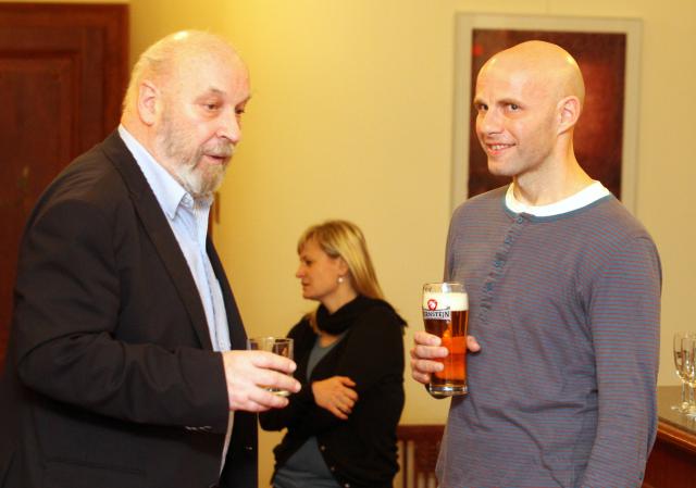 Porotce Otakar Kosek s hercem Martinem Matejkou. Foto Michal Klíma